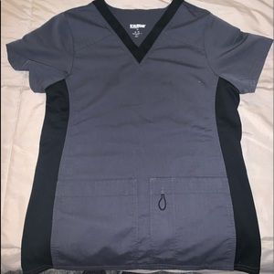 Gray Scrub Top